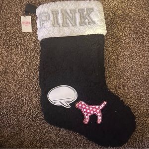 VS PINK Sherpa Christmas Stocking